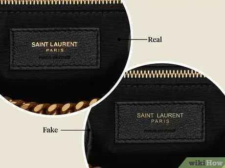Checking a designer bag for authenticity