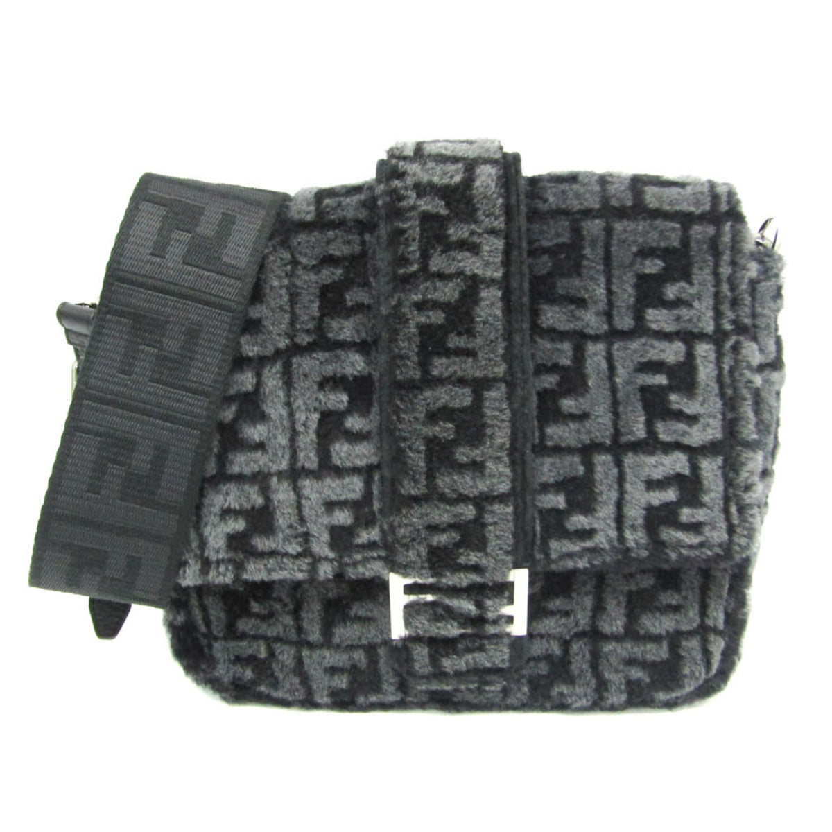 Pre-owned Fendi Baguette shoulder bag in black leather