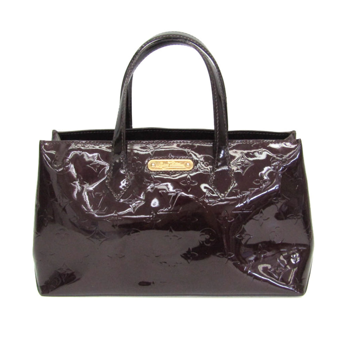 Louis Vuitton Monogram Vernis Wilshire PM M93641 Women's Handbag Amarante