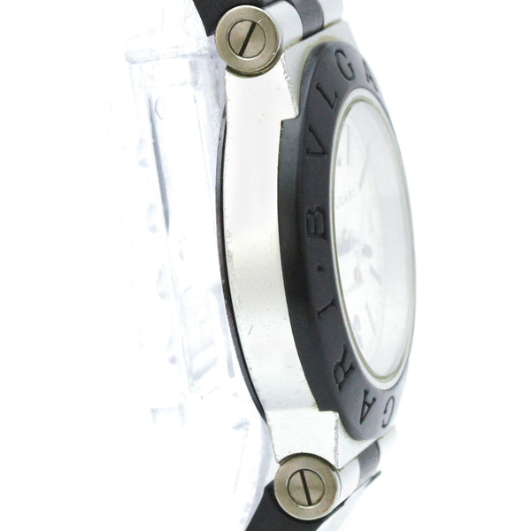 BVLGARI Aluminium Rubber Quartz Ladies Watch AL29TA 8