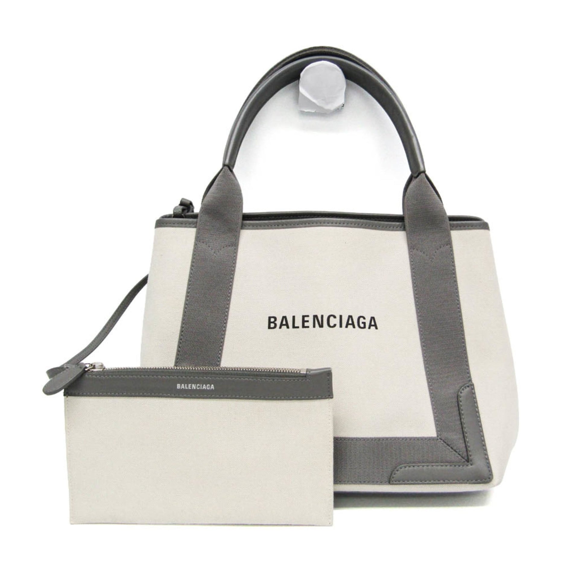 Balenciaga Navy Cabas S 339933 Women's Canvas 1