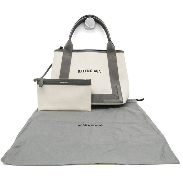 Balenciaga Navy Cabas S 339933 Women's Canvas 2