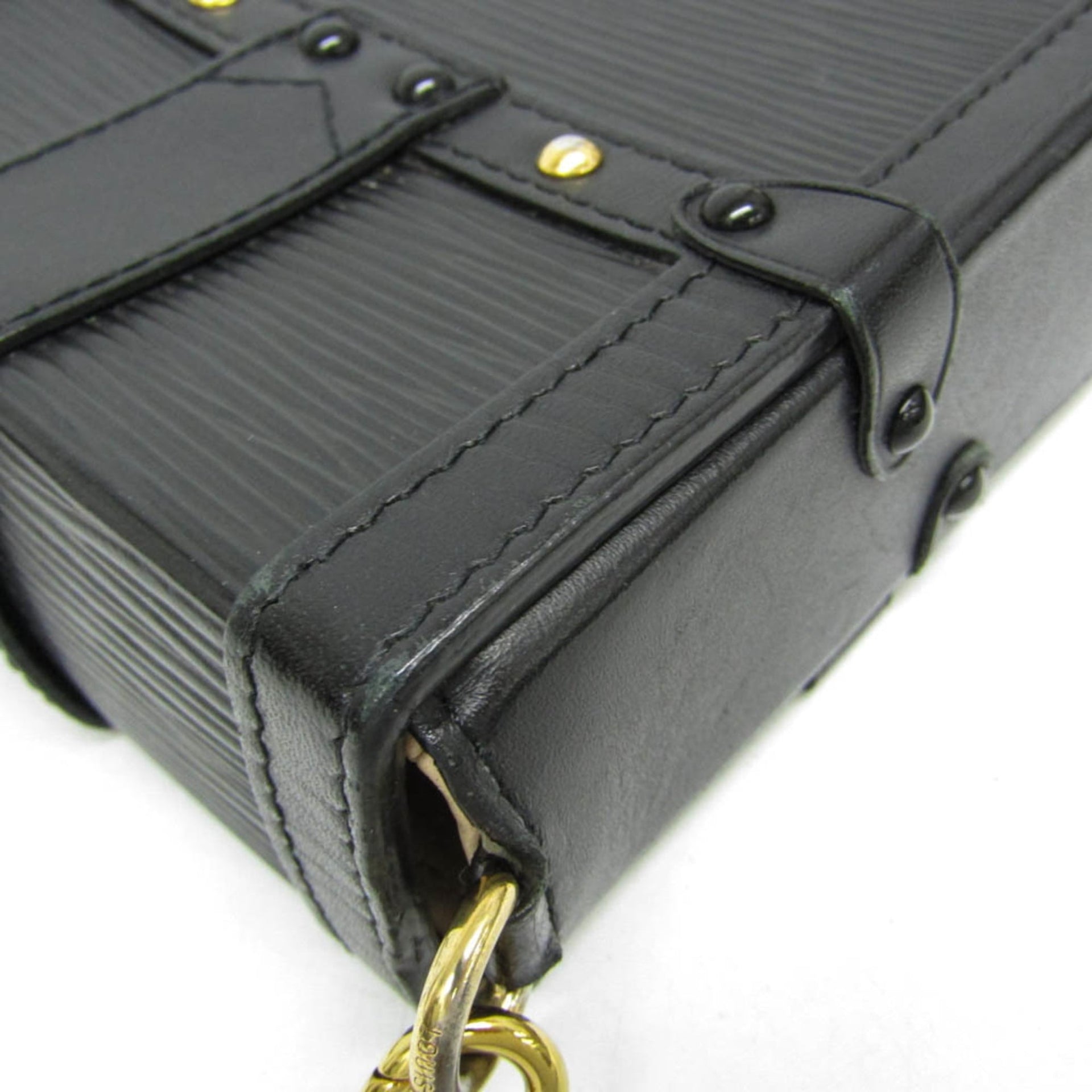 Louis Vuitton Epi Trunk Vertical M67871 Women's Shoulder Bag Black 5