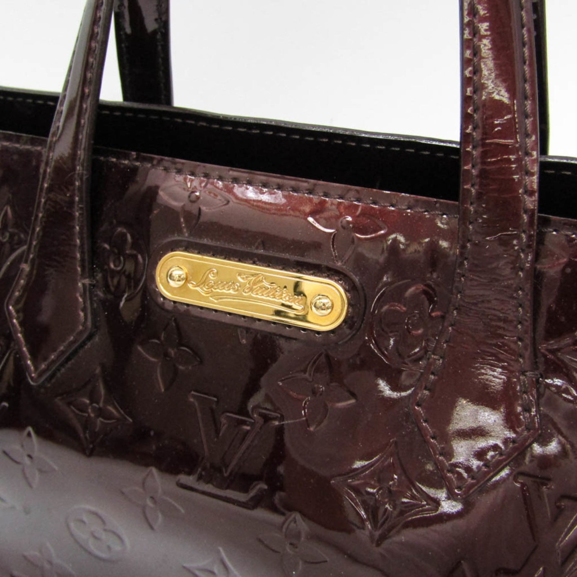 Louis Vuitton Monogram Vernis Wilshire PM M93641 Women's Handbag Amarante 11