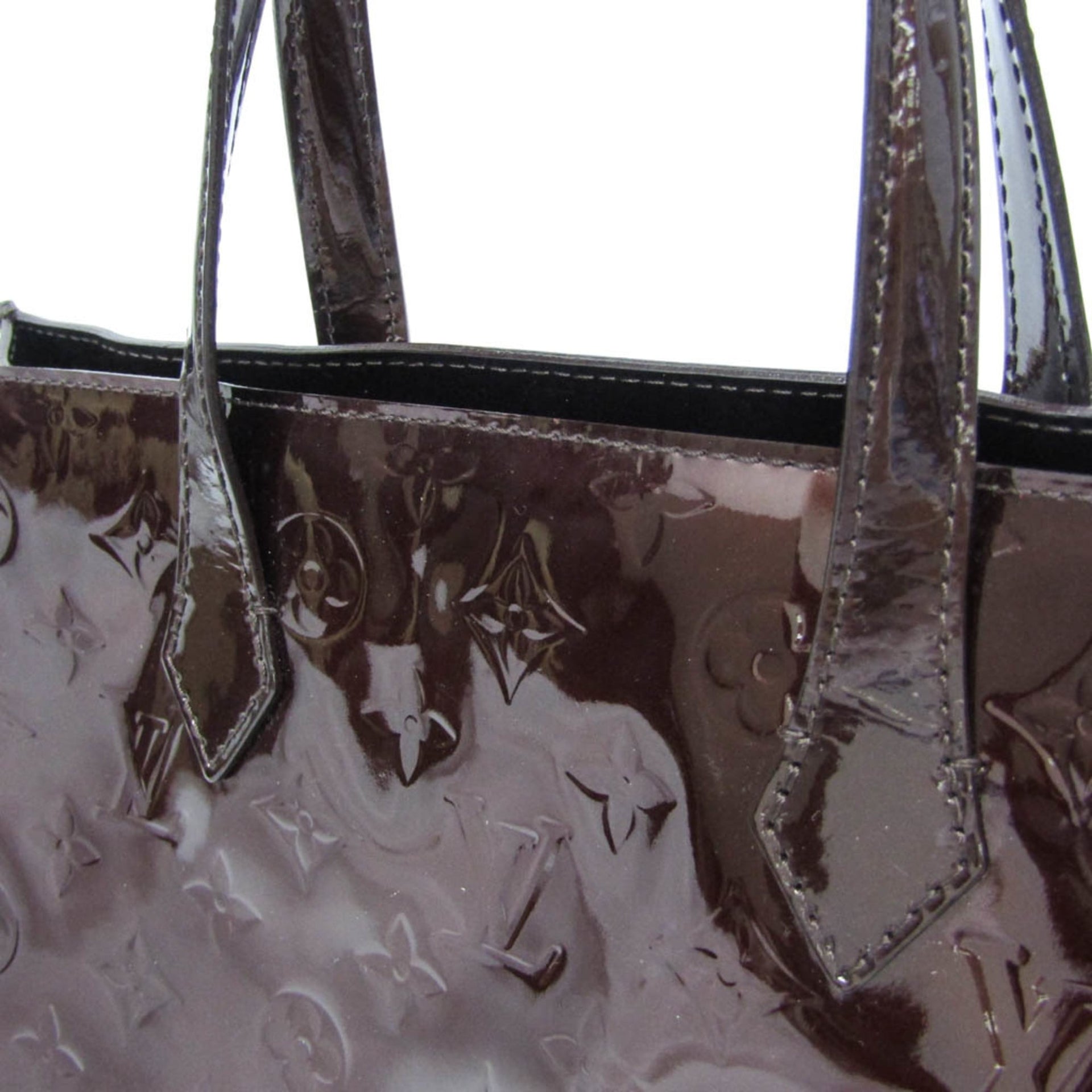 Louis Vuitton Monogram Vernis Wilshire PM M93641 Women's Handbag Amarante 9