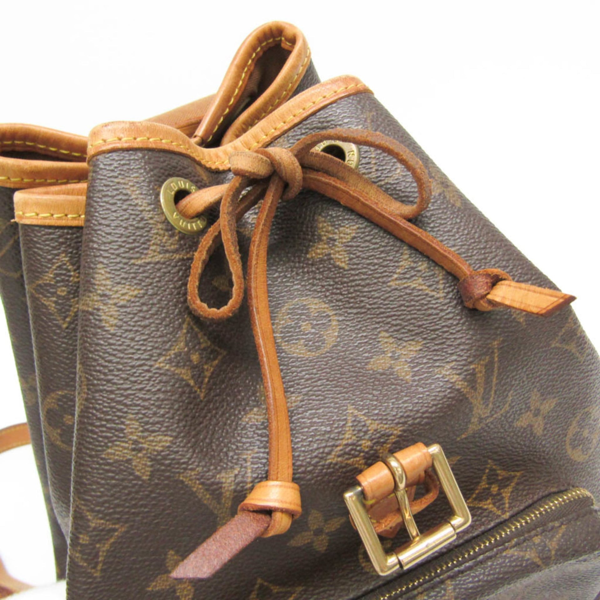 Louis Vuitton Monogram Montsouris MM M51136 Women's Backpack Brown 13