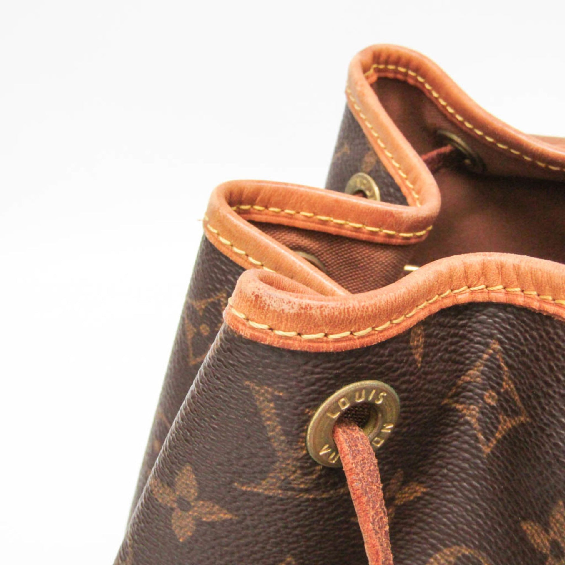 Louis Vuitton Monogram Montsouris MM M51136 Women's Backpack Brown 15